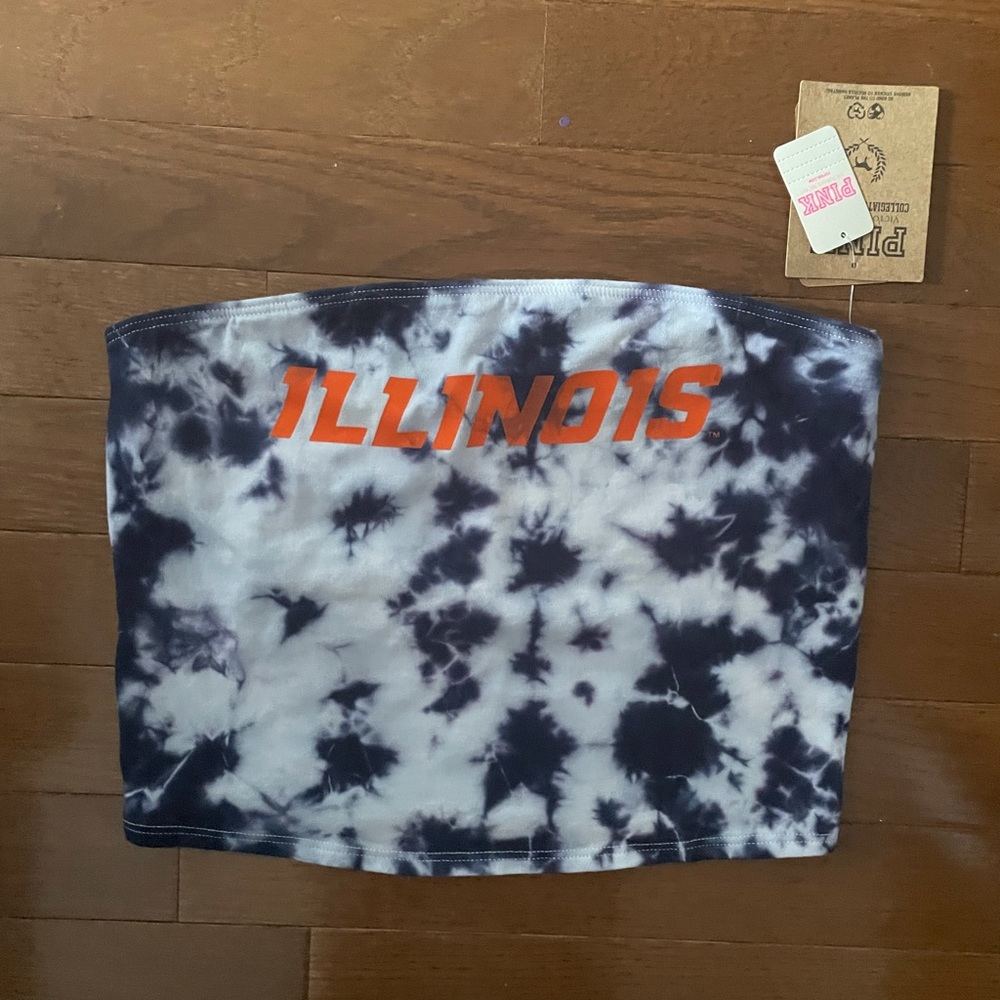 University of Illinois Tie Dye Tube top